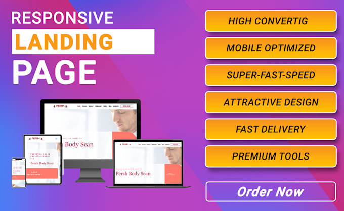 design responsive landing page