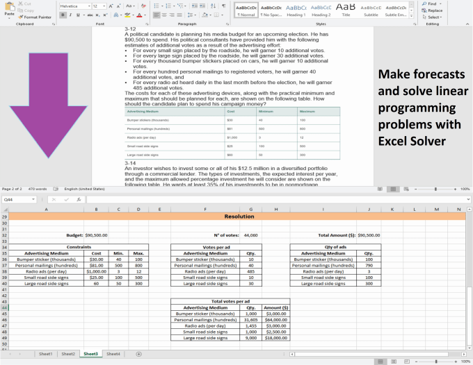 Use Excel Solver To Solve Your Linear Programming Problem By Liselipalacios 8319