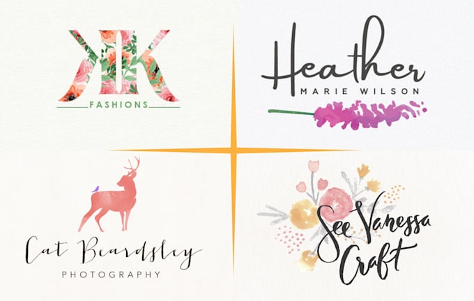 design stunning water color signature symbolic logo