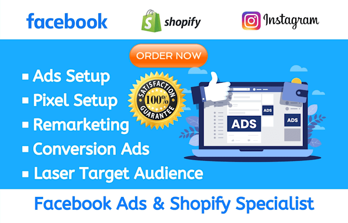 run fb ads, instagram ads for shopify and woocommerce