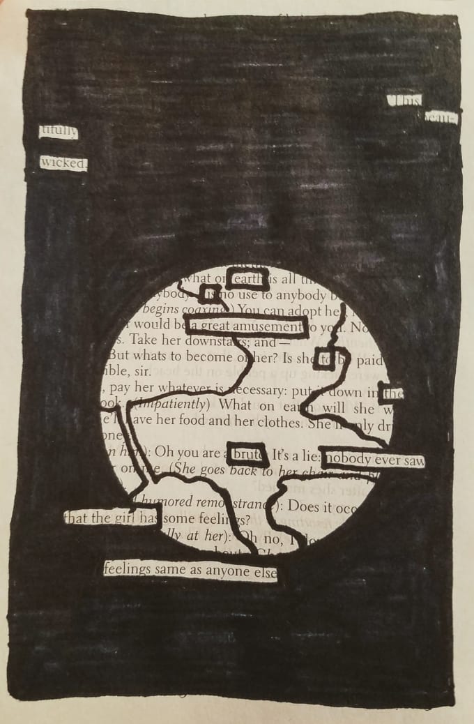 Create blackout poetry for you by Aristair Fiverr