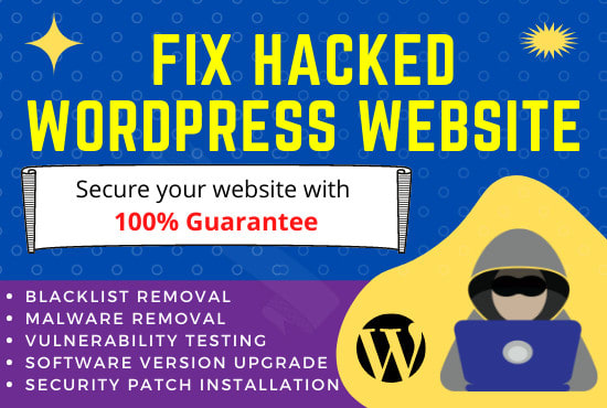 fix hacked wordpress site with malware removal and wordpress security