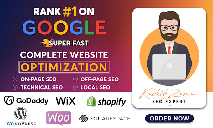 Optimize website onpage technical seo of wordpress shopify wix by ...