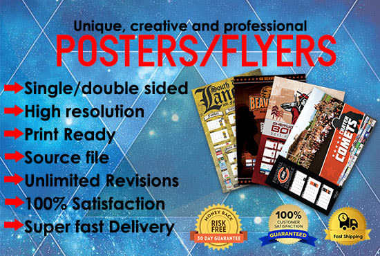 professionally design a poster or flyer