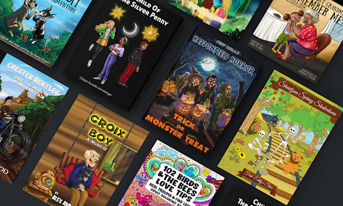 design and format book cover in any style
