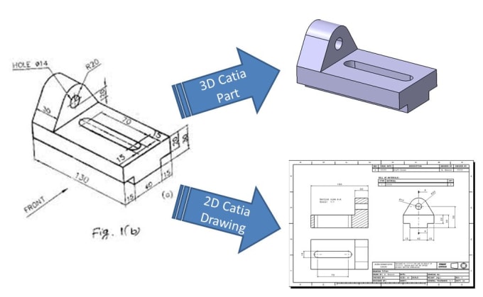 Convert Any Old Engineering Drgs Done By Hand To Catia V5 By