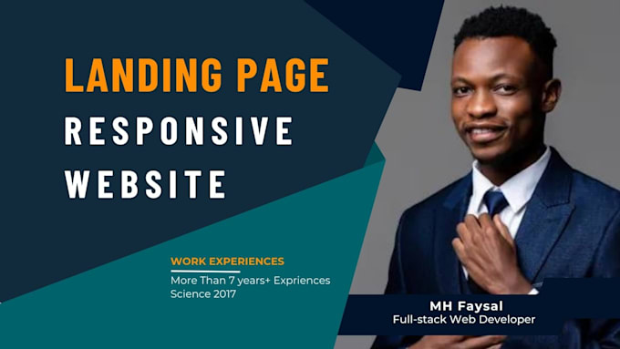 create and customize your landing page website