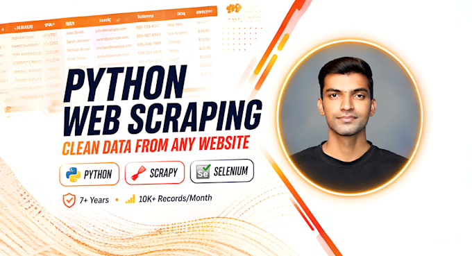 do fast python web scraping, data extraction and web automation