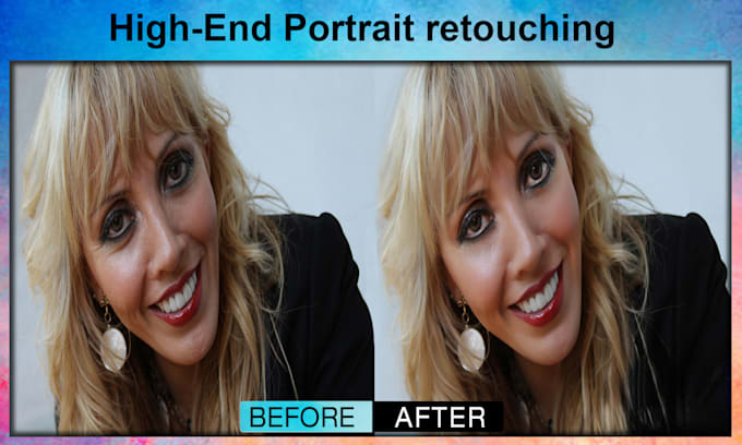 retouch headshot photo for a beauty or business portrait