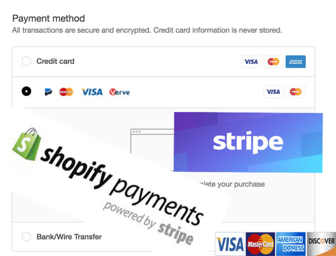 Open stripe shopify payment to accepting payments by cards by ...