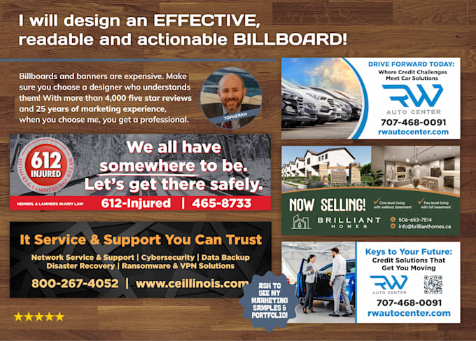 design a winning billboard or banner