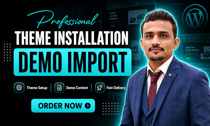 install and set up your wordpress theme with full demo in 2 hours