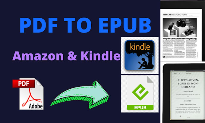 convert your pdd or word to epub and mobi for kindle ebook