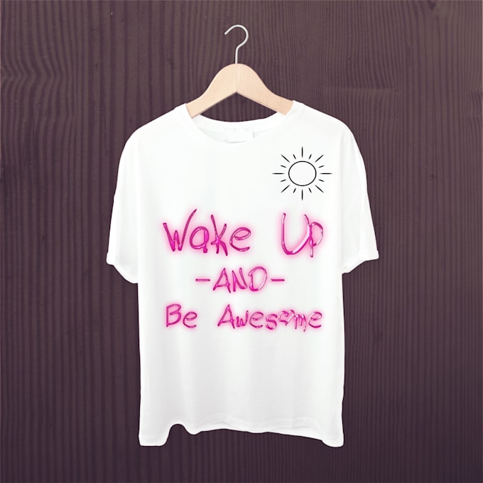 do awesome typography t shirt design