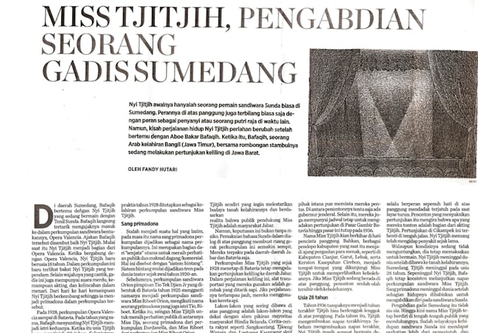 writing articles in Indonesian