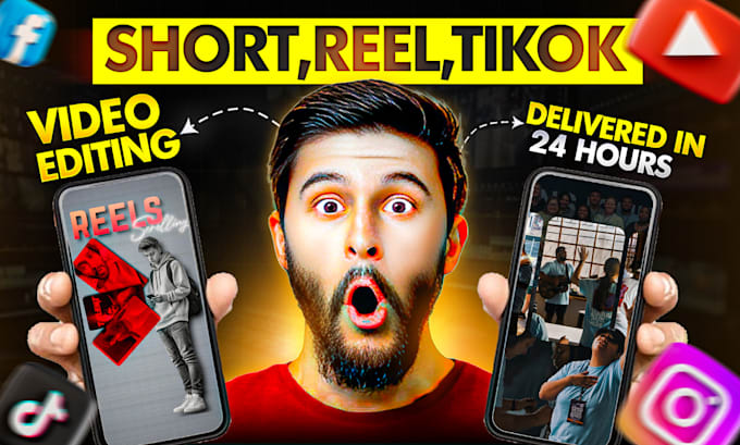 do short form video editing instagram reels, tiktok and ugc