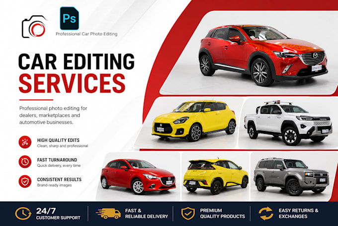 professionally edit car photos for dealerships,