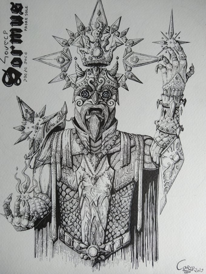 Draw your character in my style by Ilcorvoartworks Fiverr