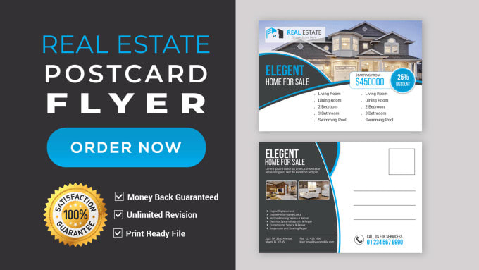 design professional postcard, eddm postcard in 24 hrs