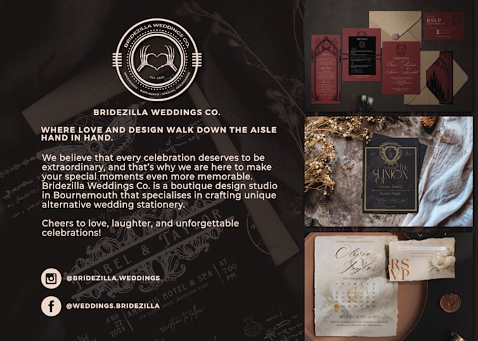 design unique alternative wedding stationery designs
