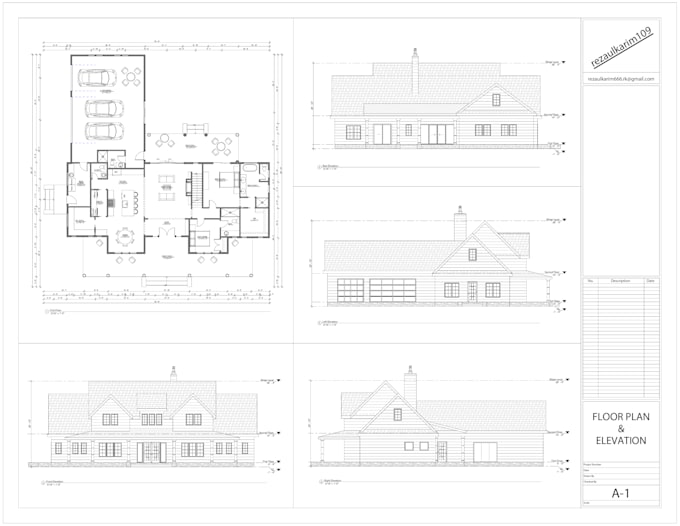 make 2d architectural drawings in autocad and revit