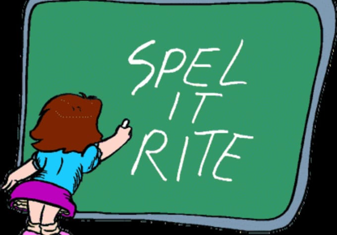 screen english spelling