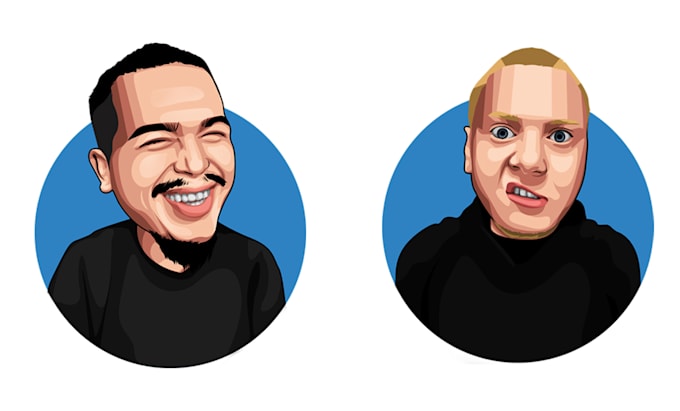 draw big head cartoon portrait from your photo