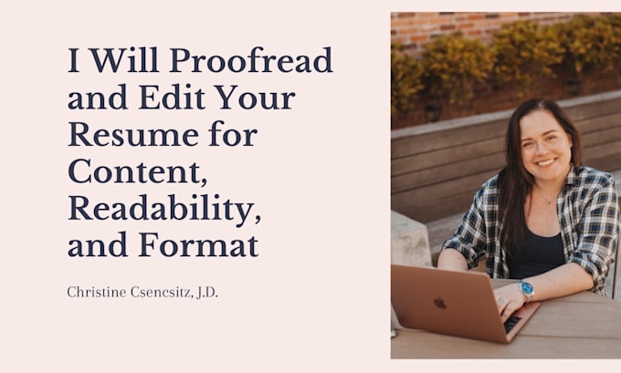 review your resume for content, readability, and format