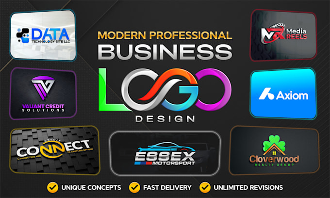 design a modern professional business logo for your brand