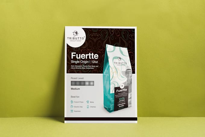 design a sell sheet, product catalog