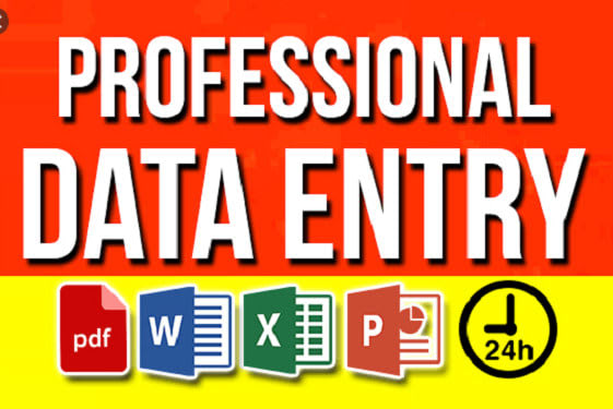 do data entry, web research, copy paste and excel work