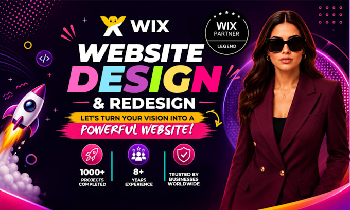 build wix website design, wix redesign, wix website development, wix studio