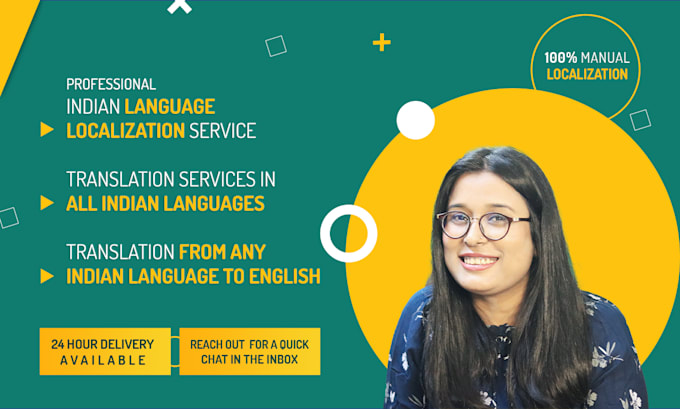 do app localization, web localization in indian language