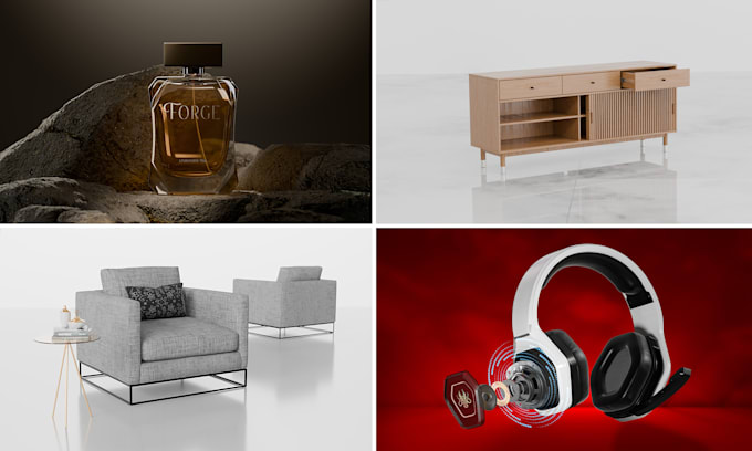 do 3d product modeling and rendering using blender