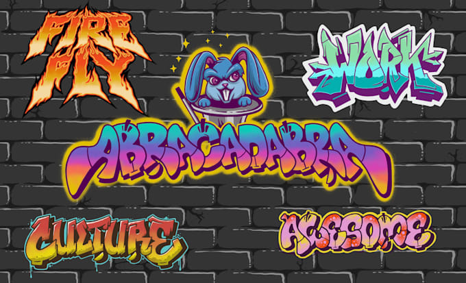 create original graffiti style for your logo or your word