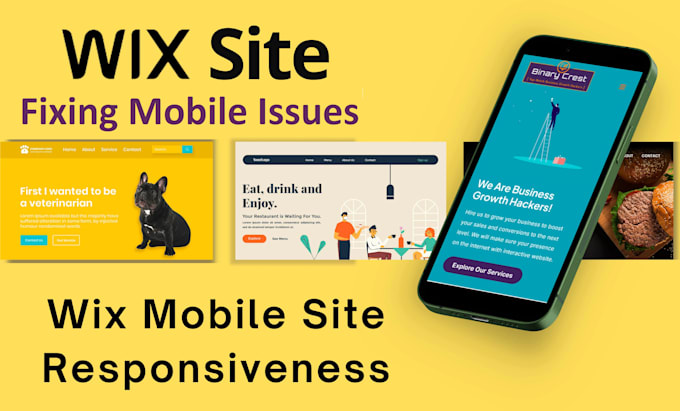 fix wix mobile site and optimize responsiveness