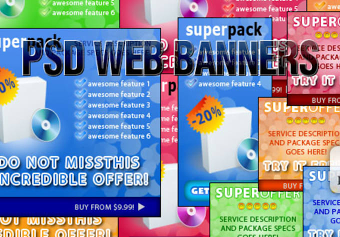 design custom header graphics, banners or Facebook covers for your site