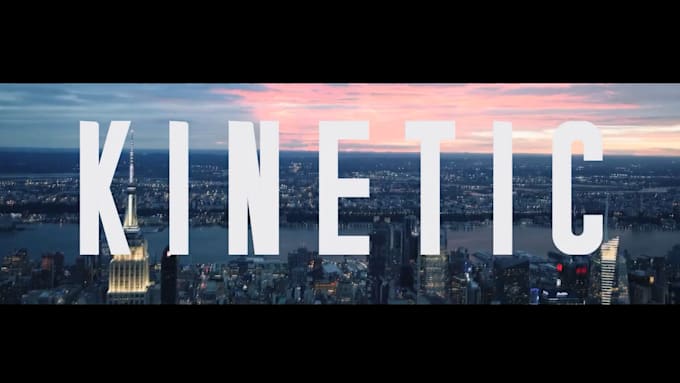 do a kinetic typography video