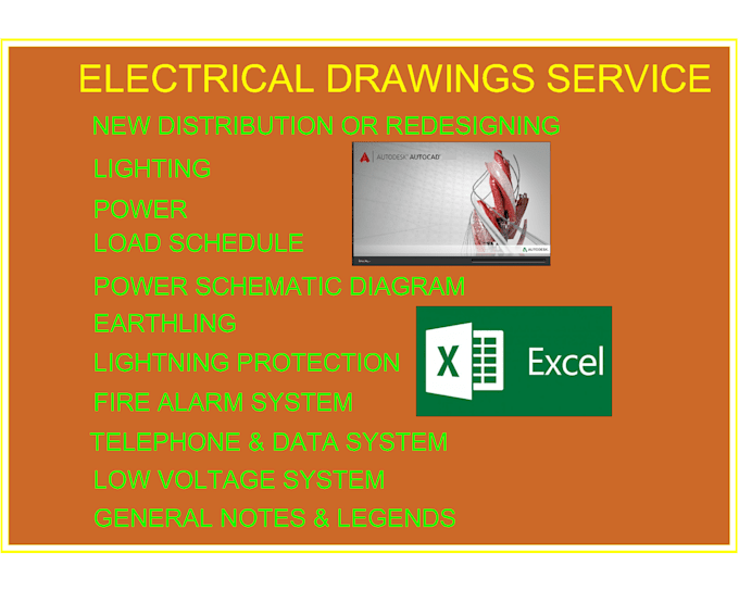 prepare electrical drawings and load calculations