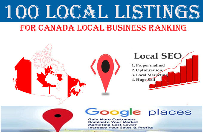 do 100 local citations with map citations for canada business