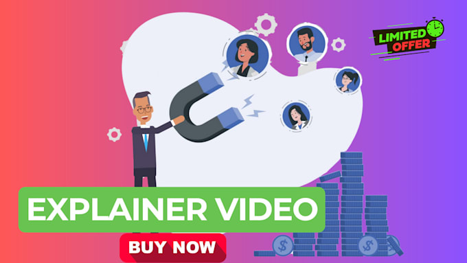 create custom 2d explainer video animation