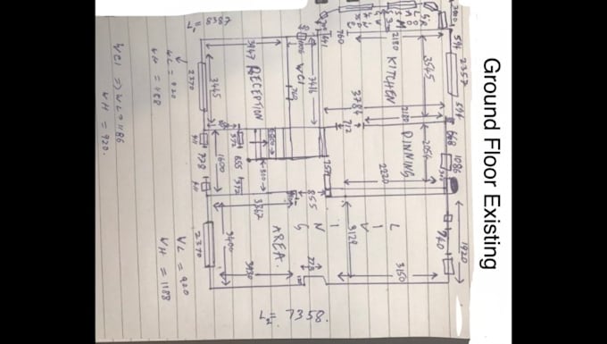 Convert your hand drawing into a layered autocad drawing ...
