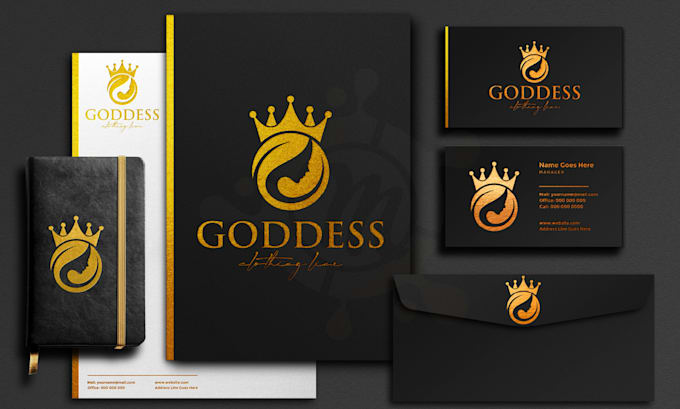 design creative feminine clothing logo and brand identity