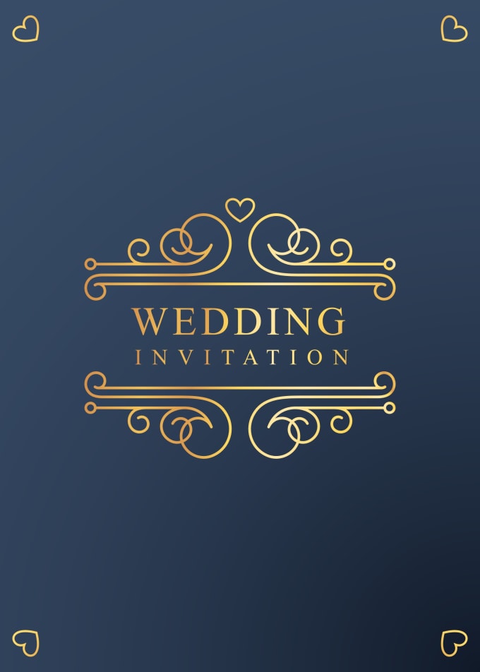 Create Simple Digital Wedding Invitation Card Design By Tamcik27