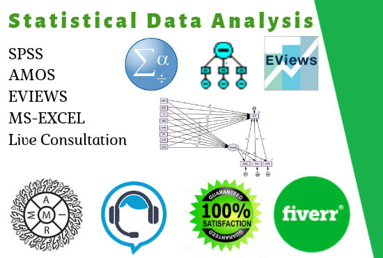 do data analysis by using spss, amos, and eviews