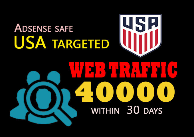 drive USA targeted adsense safe web traffic