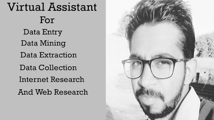 do data entry, data scrapping and web research