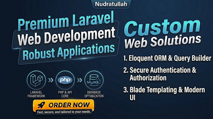 develop, update and fix your laravel applications