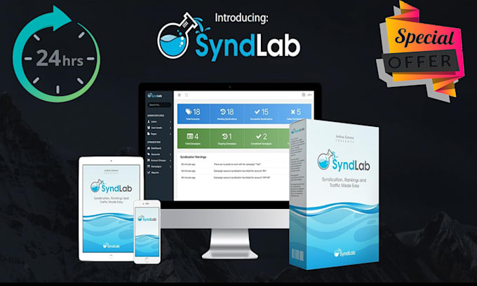 create and add syndlab accounts in just 24 hrs