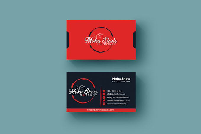 design double sided business card design print ready